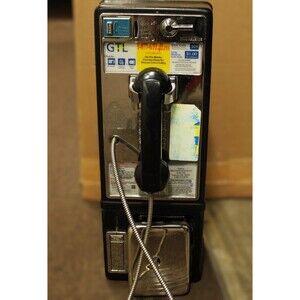 Vintage GTL Payphone Pay Phone Volume Push Button 80's 90's Man Cave Garage Deco